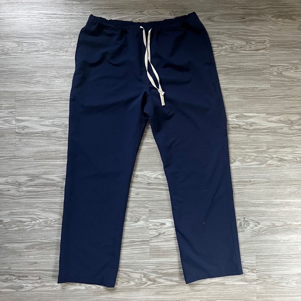 FIGS Technical Collection Navy Blue Scrub Pants XL FM4500 Drawstring Pockets